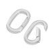 Brass Lobster Clasp Oval 13x22mm
