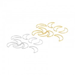 Connecteur en Laiton en Forme de lune 10 x 6 mm