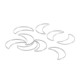 Connecteur en Laiton en Forme de lune 10 x 6 mm
