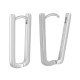 Orecchino Rettangolare in Ottone 11X21 Mm/2 mm