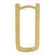 Orecchino Rettangolare in Ottone 11X21 Mm/2 mm