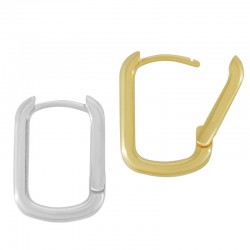 Boucle D'Oreille Rectangulaire en Laiton 12 x 17 Mm/2.2 mm