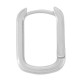 Boucle D'Oreille Rectangulaire en Laiton 12 x 17 Mm/2.2 mm