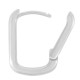 Boucle D'Oreille Rectangulaire en Laiton 12 x 17 Mm/2.2 mm
