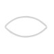 Brass Thin Frame Oval 4x8mm/0.8mm