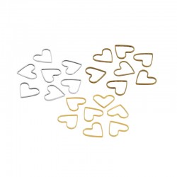 Cornice Sottile in Ottone a Forma di Cuore 7x8 Mm/0.8 mm