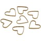 Cornice Sottile in Ottone a Forma di Cuore 7x8 Mm/0.8 mm