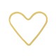 Cornice Sottile in Ottone a Forma di Cuore 7x8 Mm/0.8 mm