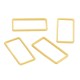 Connettore Rettangolare in Ottone 10X20 Mm/0.8 mm