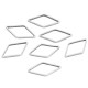 Brass Connector Rhombus 7x14mm/0.8mm