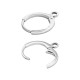 Brass Earring Hoop with Loop 13mm