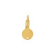 Brass Earring Round with Loop 11x19mm