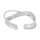 Pulsera de Latón Doble Martillada 61 mm