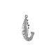 Pendentif Crevette en Laiton 13 x 27 mm