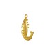Pendentif Crevette en Laiton 13 x 27 mm