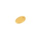 Brass Charm Oval Tag 5x8mm Ø1.1mm