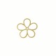 Ciondolo in Ottone a Forma di Fiore 23 mm