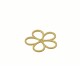 Brass Charm Flower 23mm