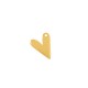 Brass Charm Heart 13x16mm/1.2mm
