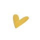 Brass Pendant Heart 24x30mm/1.2mm