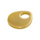 Breloque Goutte en Laiton ~6 x 7 mm/1 mm Ø2.4 mm