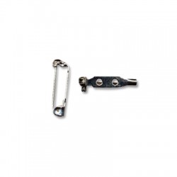 Spilla da Balia in Acciaio 20mm con Base 2 Fori