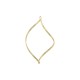 Steel Pendant Geometric Irregular 65x37mm