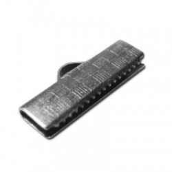 Brass Ribbon Crimp End 19mm