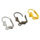 Brass Earring Shell with Hoop 17x9mm Ø1mm