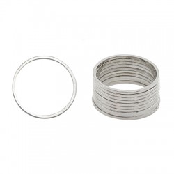 Brass Thin Frame Ring 20mm