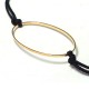 Brass Thin Frame Ring Oval 18x25mm