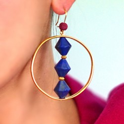 Boucle D'Oreille en Laiton 9 x 18 x 0.7 mm