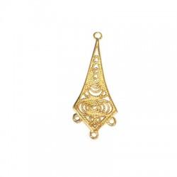Pendentif en Métal/Laiton 13x30mm