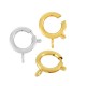 Fermoir Mousqueton rond en Laiton 12 mm/2 mm