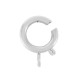 Fermoir Mousqueton rond en Laiton 12 mm/2 mm