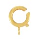 Brass Lobster Clasp Round 14mm/2.2mm