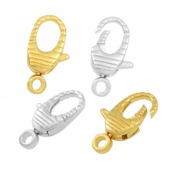 Fermoir Mousqueton en Laiton 8 x 14 mm