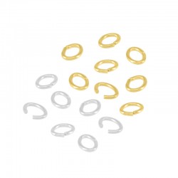 Brass Jump Ring Oval 3.5x4.5mm/0.7mm