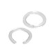 Anneau de Jonction Ovale en Laiton 3.5 x 4.5 Mm/0.7 mm