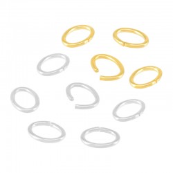 Anello di Congiunzione ovale in Ottone 6x8 mm/1 mm