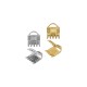 Brass End Clasp 6x7mm