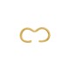 Brass Double Ring 3.6x7mm/1.53mm