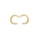 Brass Double Ring 4.7x9.14mm/1.53mm