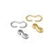 Anello Doppio in Ottone 4x9,4 mm/2,1 mm