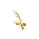 Ciondolo in Metallo Ottone Ramo d'Albero 11x23.5mm