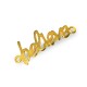 Connecteur en Laiton Coulé « Believe » 32 x 9 mm