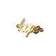 Brass Cast Connector 'hope' 21x14mm