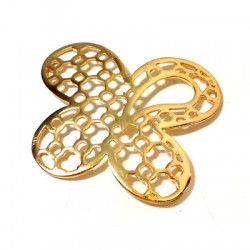 Colgante de Metal Latón Mariposa 45x40mm