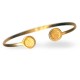 Bracelet Souple en Métal/Laiton 65x35mm avec Supports pour Crystal Swarovski Flatback SS34