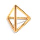 Breloque Cage/Pyramide en Métal/Laiton 20mm